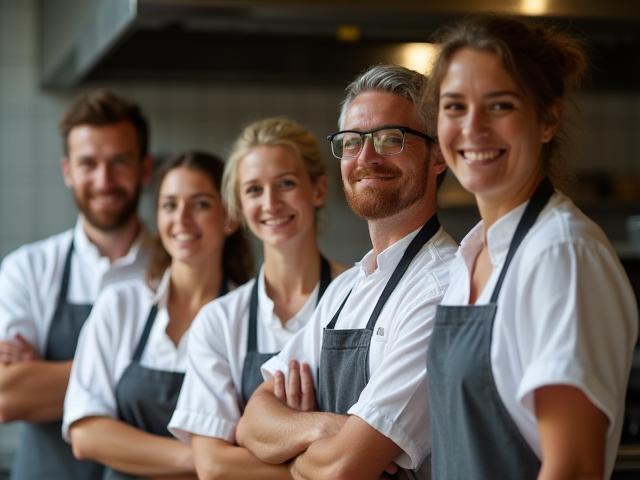 Hähnchenzeit GmbH Küchenteam lächelnd
